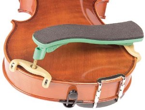 Kun Collapsible Mini Green Shoulder Rest for 1/16 - 1/4 Violin